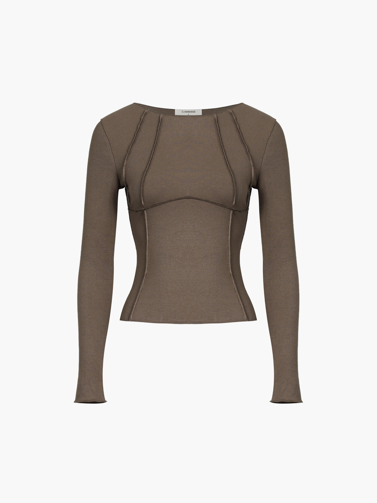 Women's fitted long-sleeve top