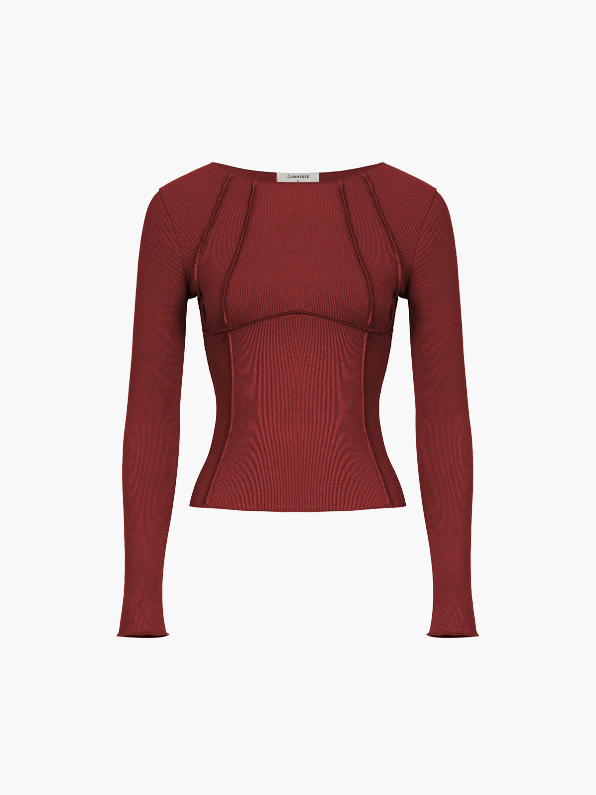 Women's fitted long-sleeve top